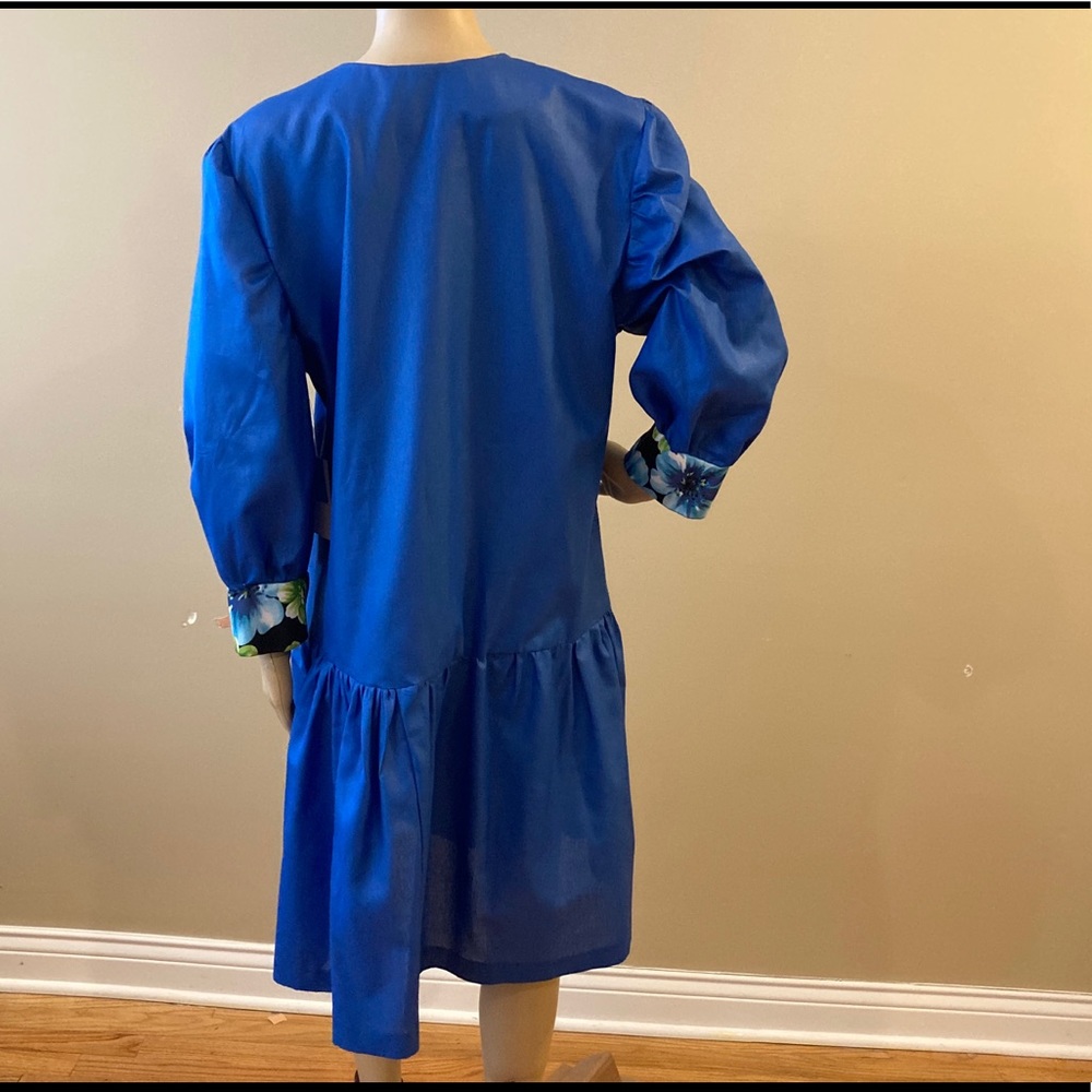 Button Front Ruffe Hem Dress NWT - Picture 10 of 13